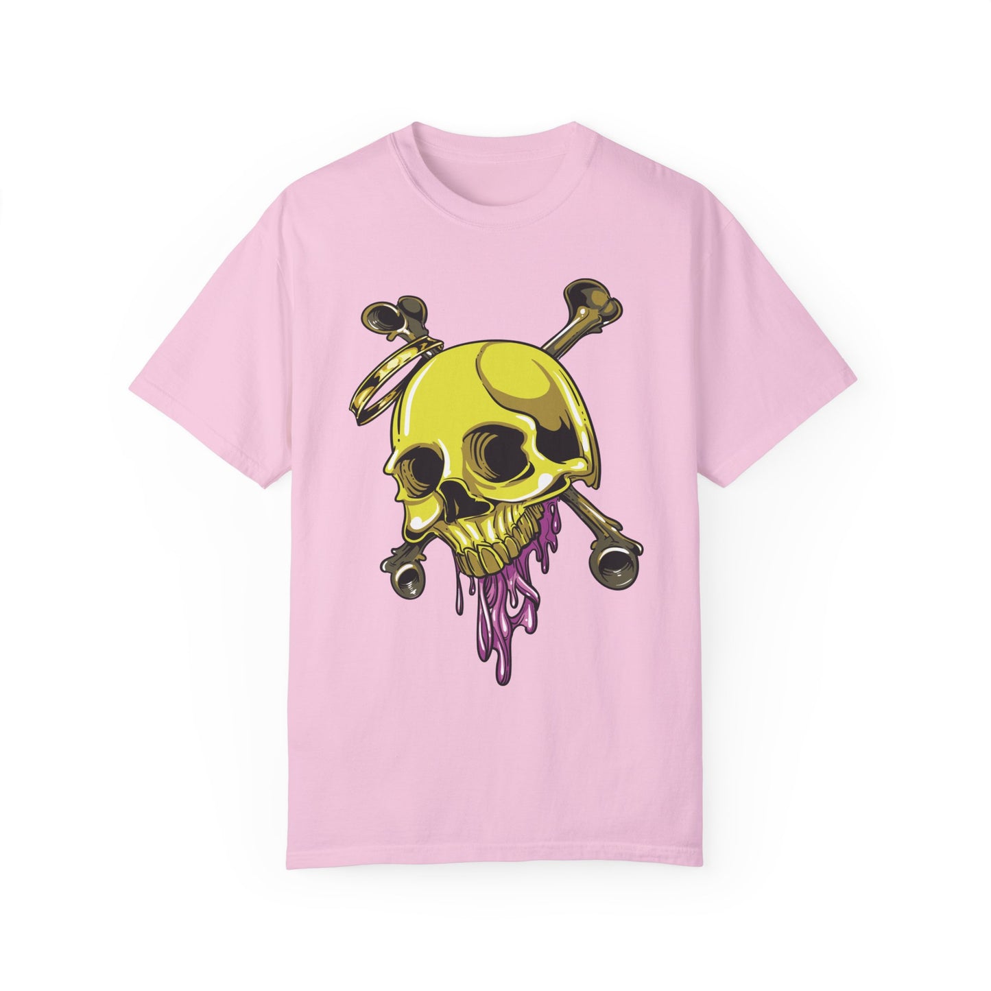 Unisex Cotton Tee Shirt with Skull