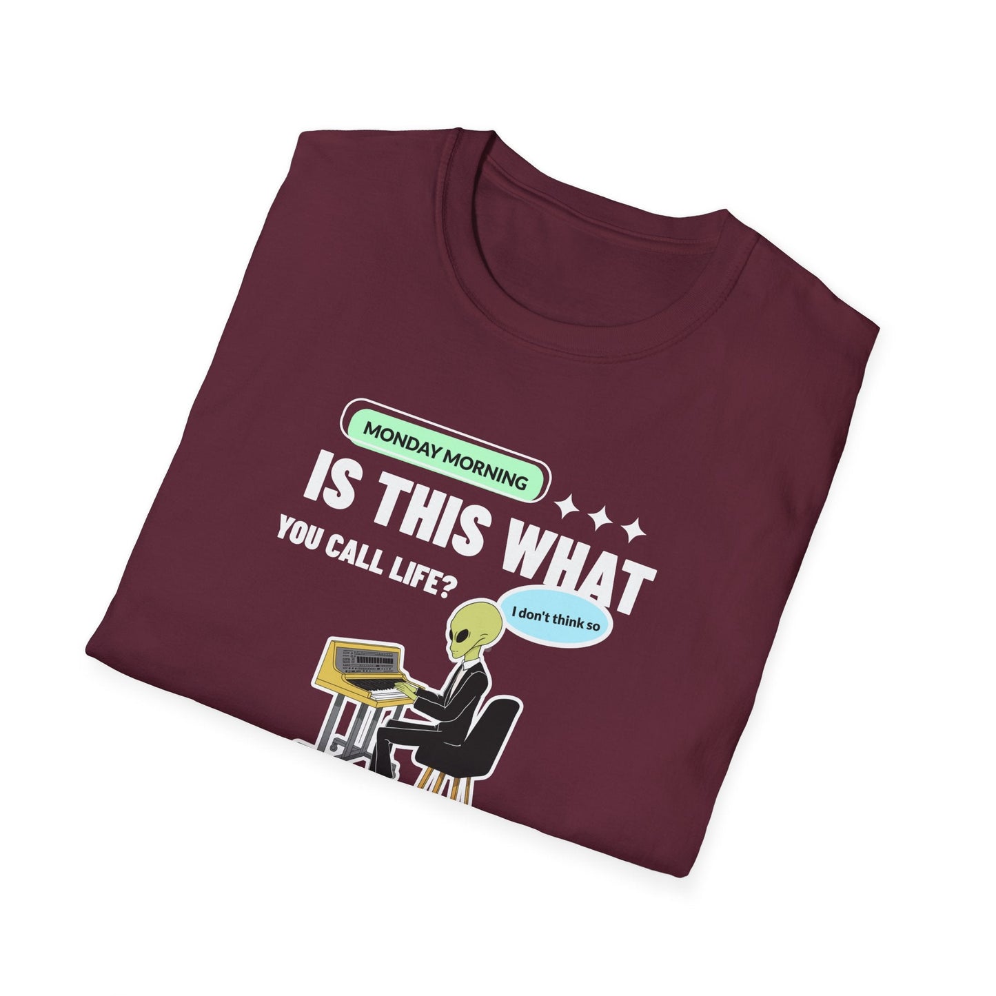 Alien Office Worker T-Shirt Unisex Cotton