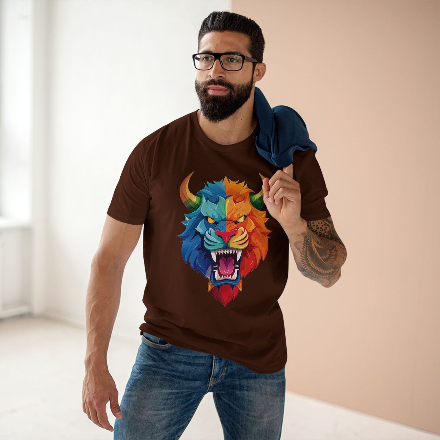 Cartoon Monsters Graphic Unisex 100 Cotton Staple Tee 17