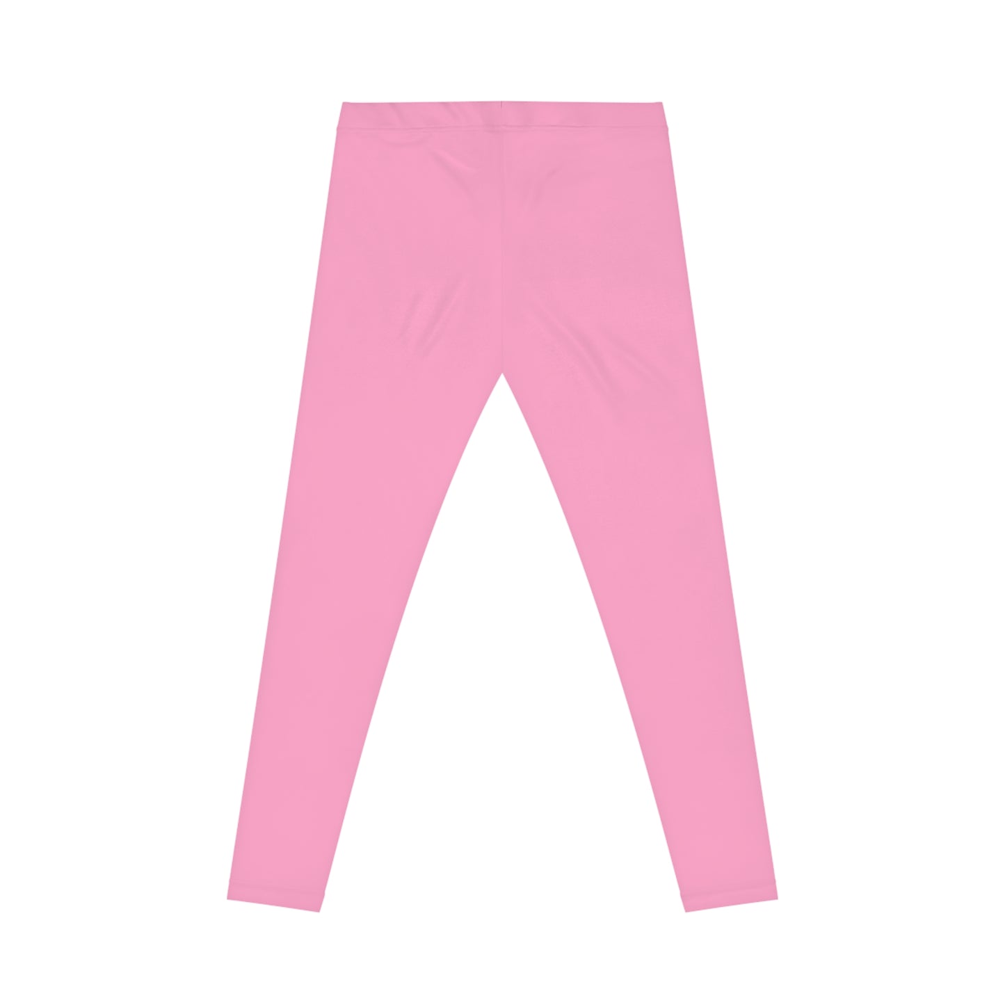 Doll Pink Color Women's Poly-Span Casual Leggings XS-2XL