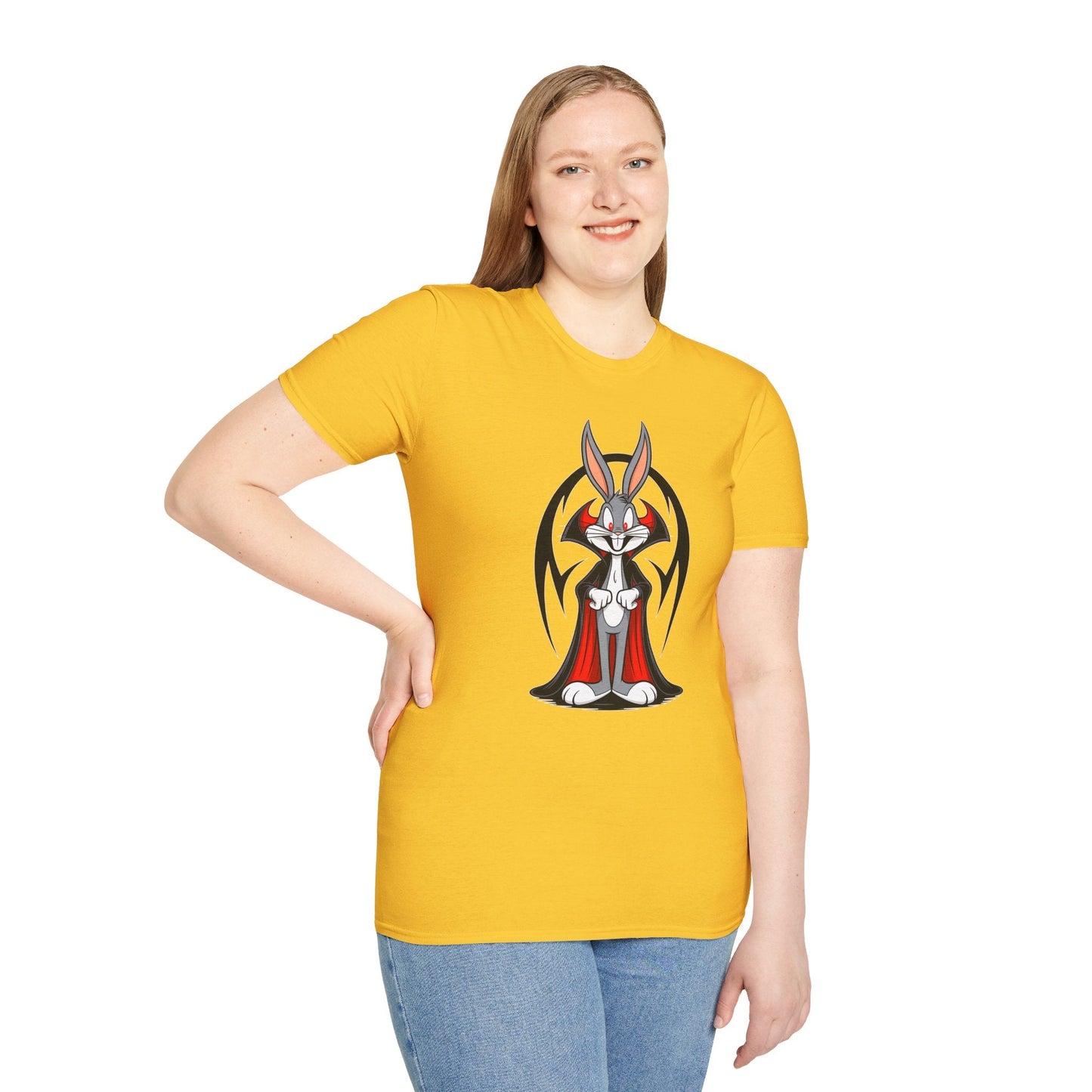 Bugs Bunny Shirt Unisex T Shirt Cartoon Design Gildan Softstyle 64000 Premium Cotton Tee