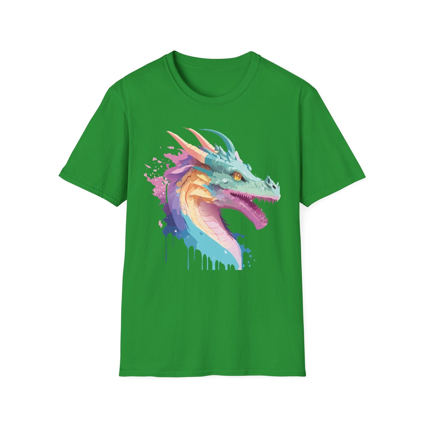 Dragon Graphic Tee Unisex Short Sleeve Dragon Shirt With Animal Design Gildan SoftStyle 64000