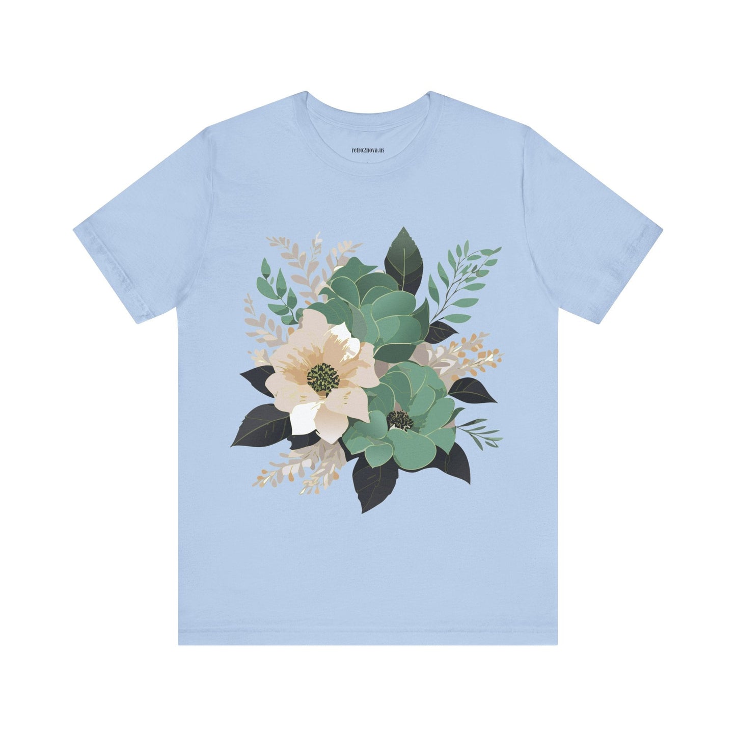 Flowers Shirt Floral Shirt Unisex Jersey Short Sleeve Tee From Flowers Collection Retro2Nova