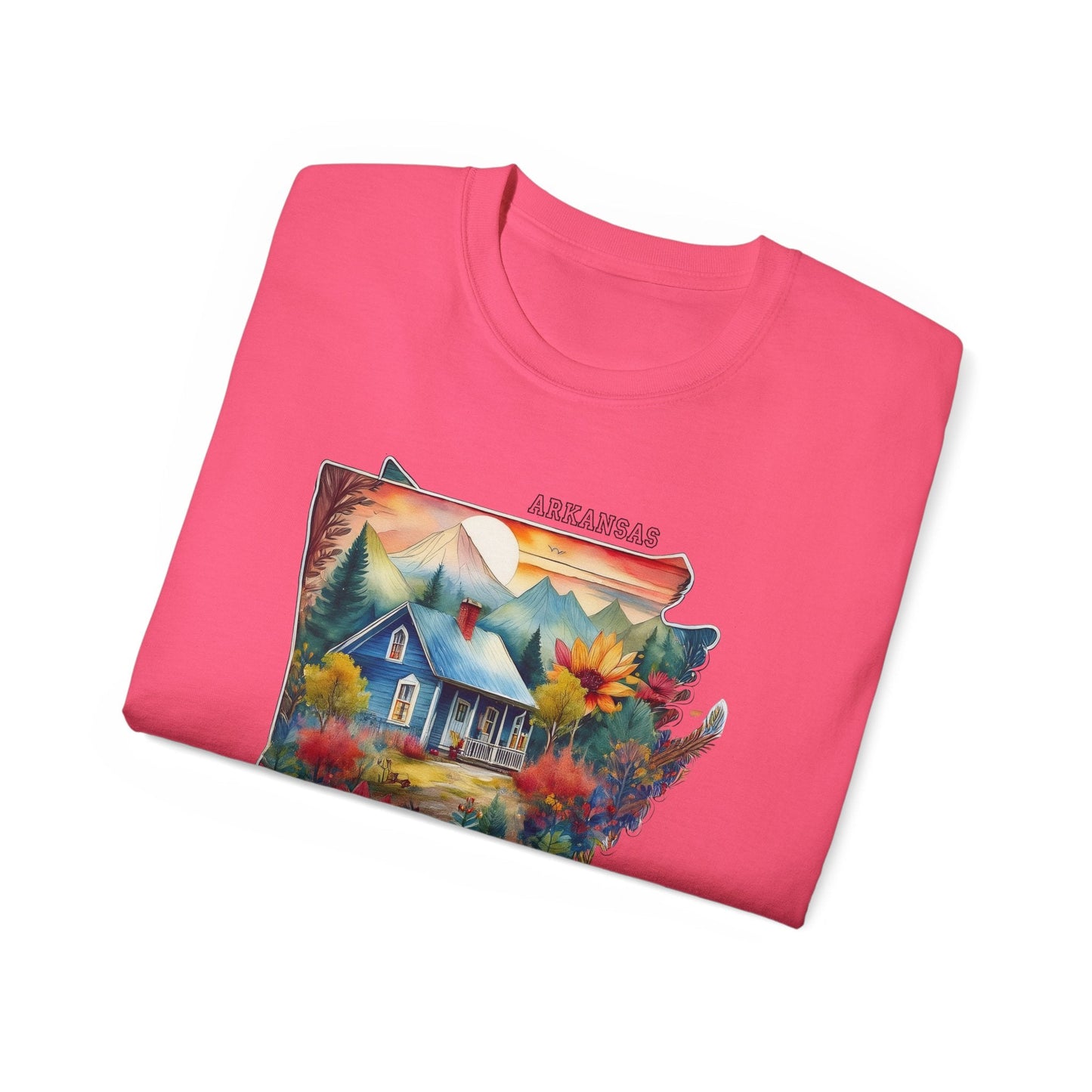 Arkansas Graphic Unisex Cotton T‑Shirt 2