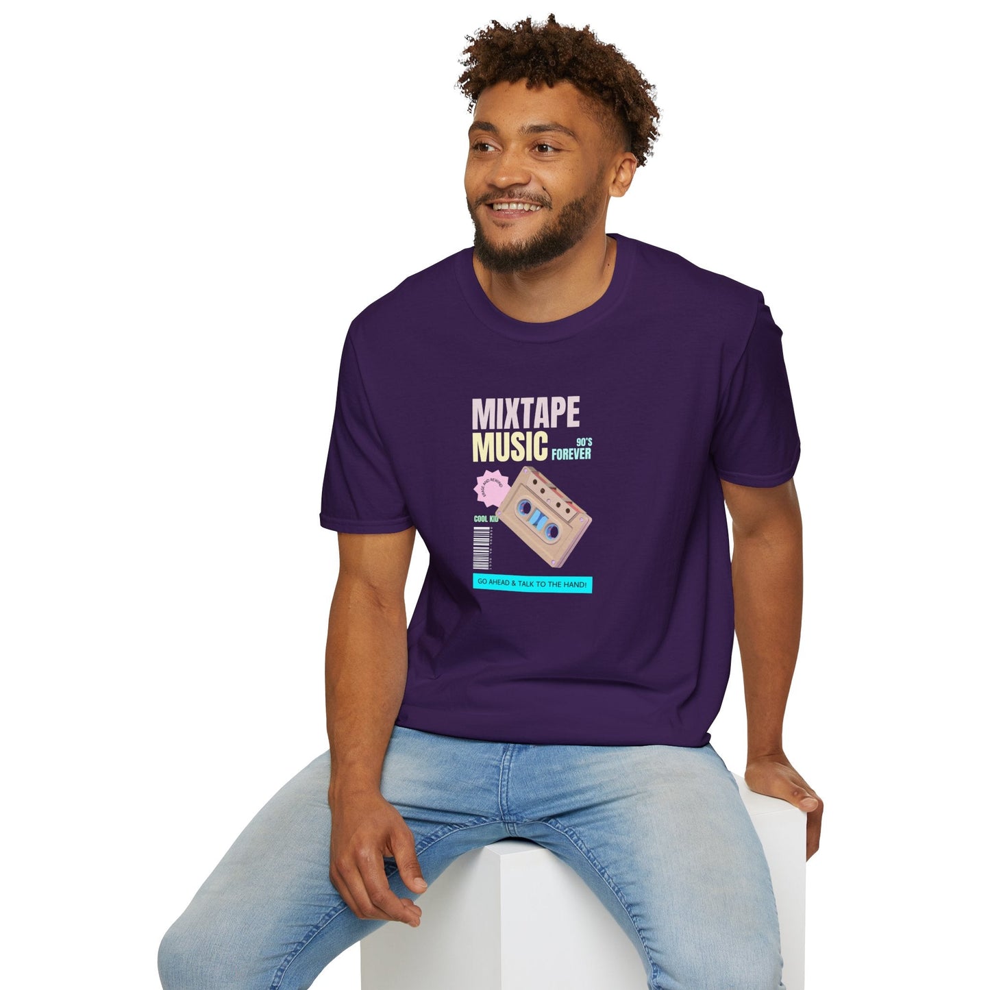 Mixtape Music T-Shirt Unisex Cotton Retro Cassette Graphic Tee