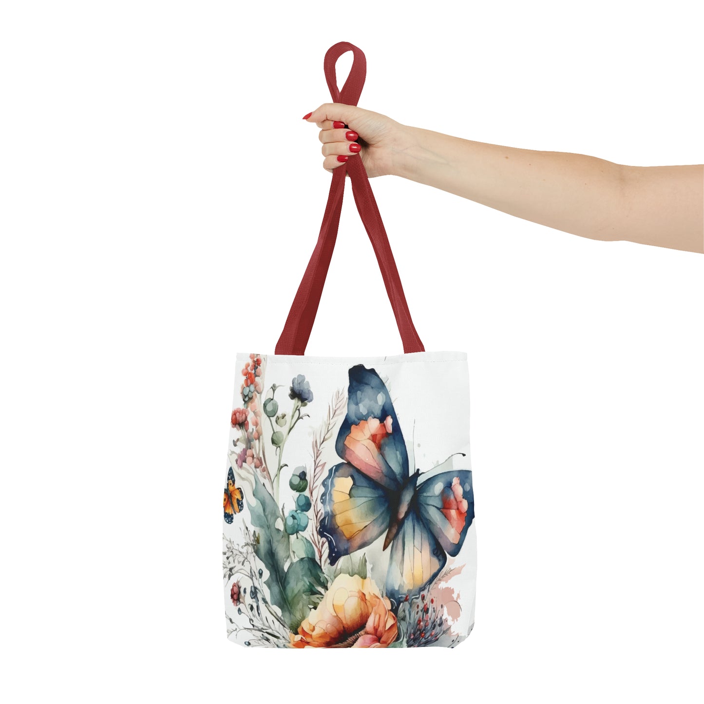 Canvas Bag with Butterfly Prints