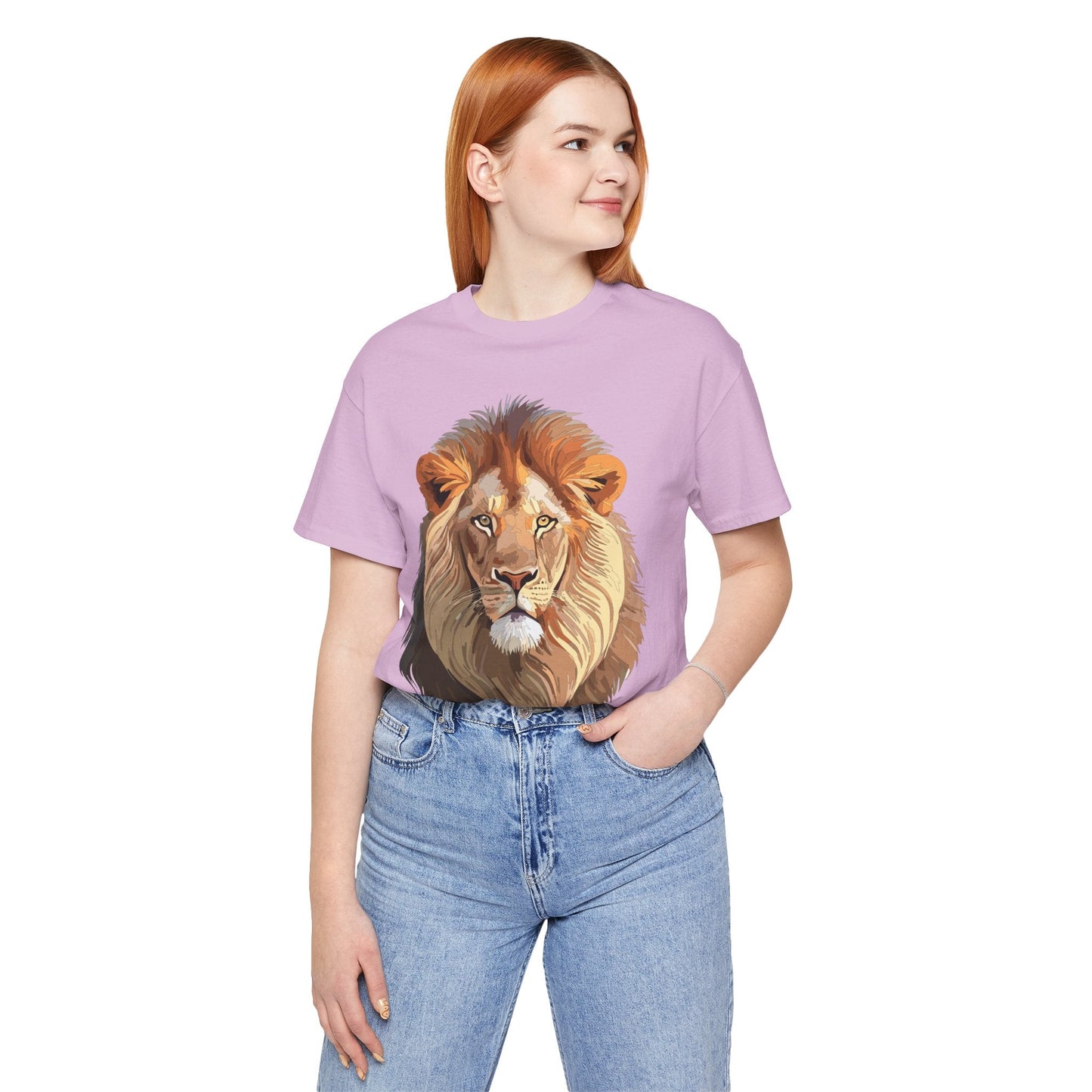 Unisex Animal Graphic Tee Shirt With Wild Animals Art Design For Everyday Wear Casual