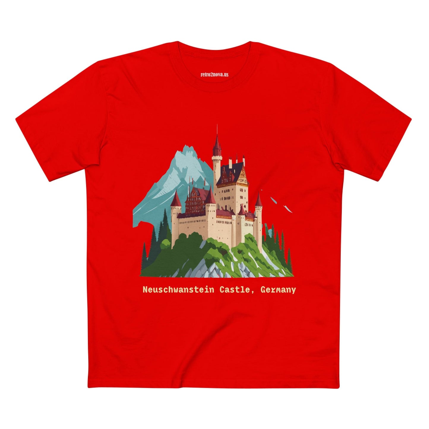 Travel Shirt Germany TT-14 Unisex Premium Cotton Tee With Original Art Design For Tourists