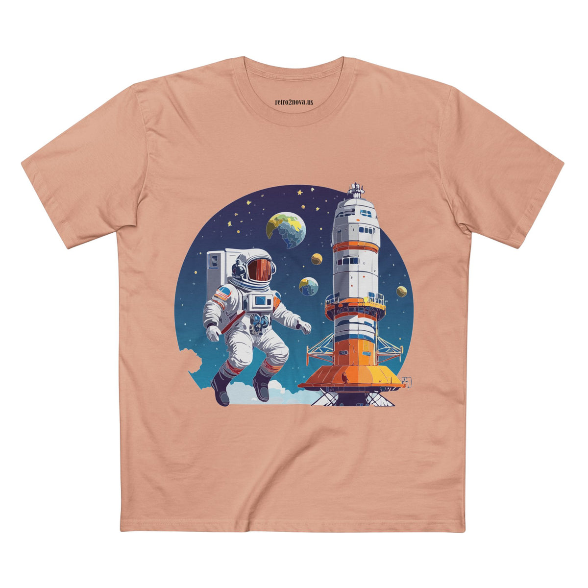 Cosmos Astronaut Graphic Tee Staple Unisex 100 Cotton Tee Shirt - CS-36