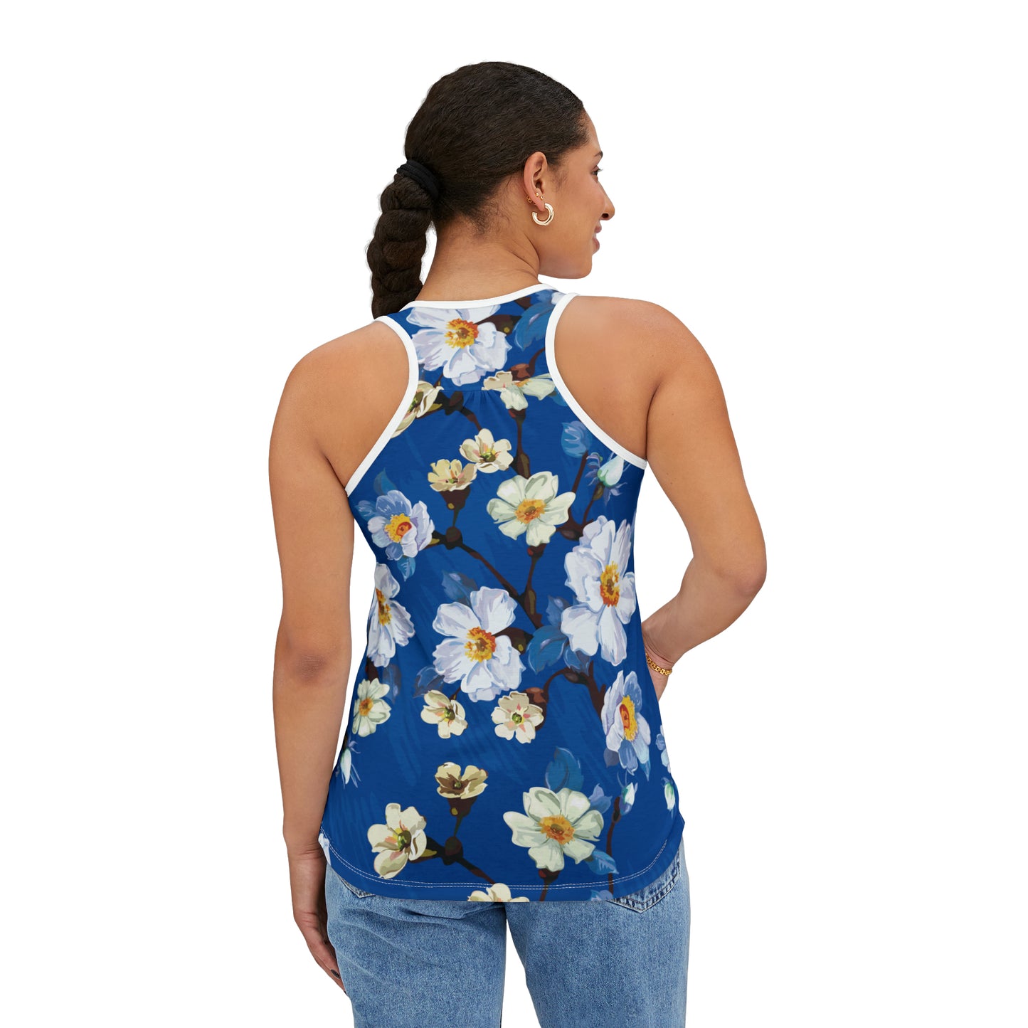 Camiseta de tirantes de verano con estampados florales