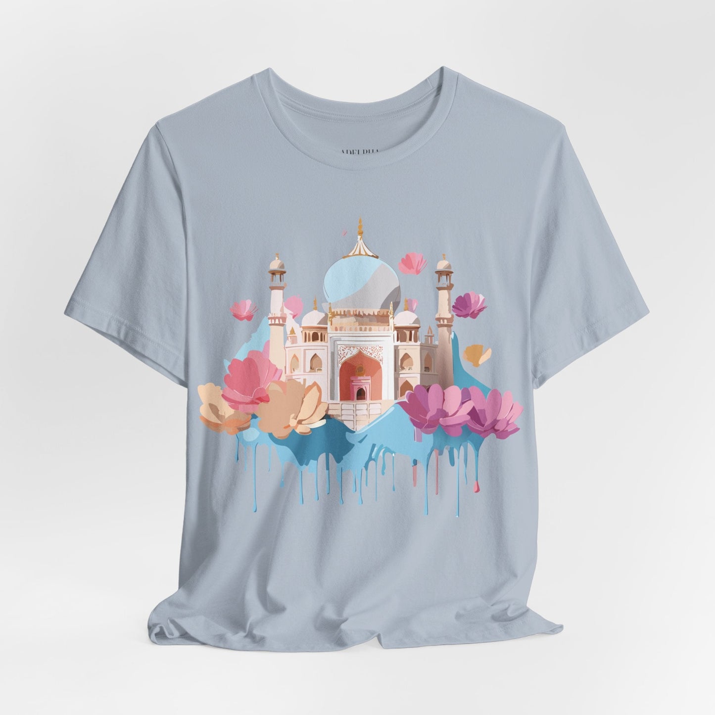 Tourist Shirt Taj Mahal Graphic Tee Unisex Short Sleeve Art From Adelpha Vintage Inspired