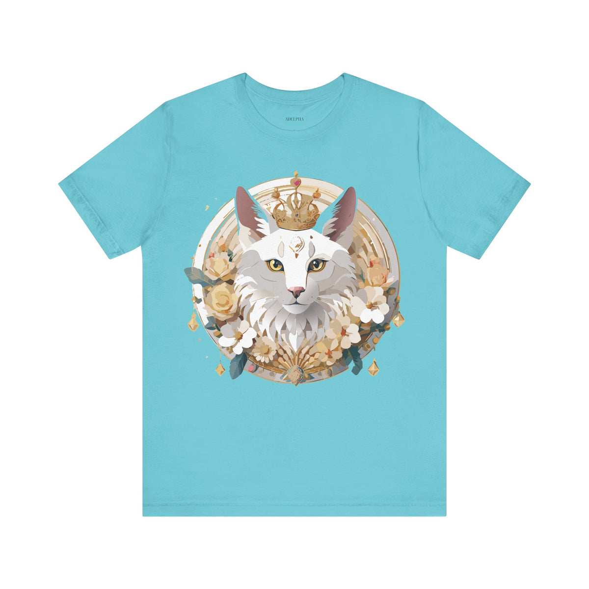 Medallion Graphic Unisex Cotton Bella+Canvas Tee with Art Design d39