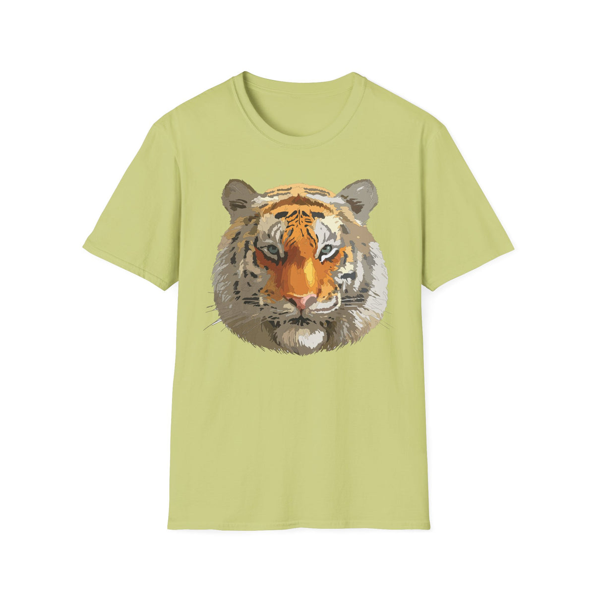 Tiger Face T-Shirt | Realistic Orange Bengal Illustration