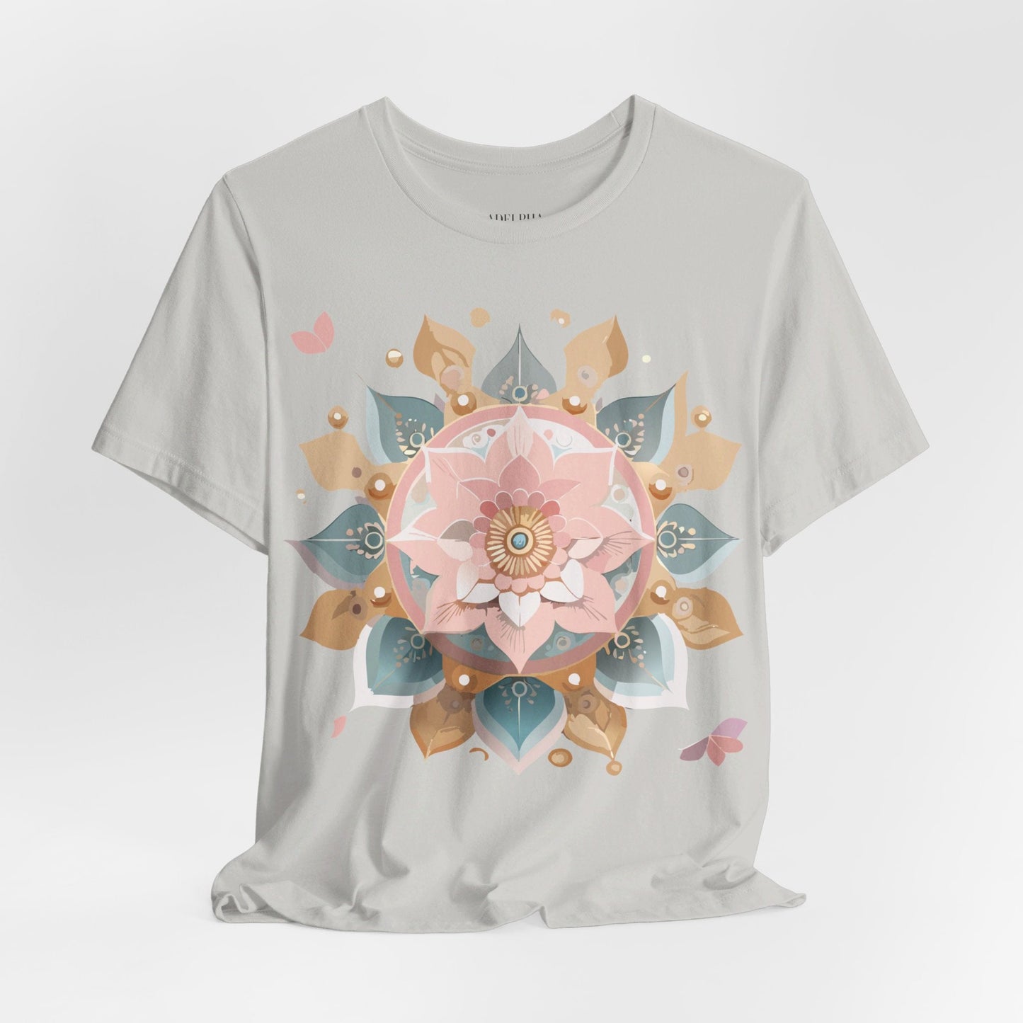 Mandala Shirt Unisex Graphic Tee By Adelpha With Vintage Inspired Artwork Short Sleeve Jersey