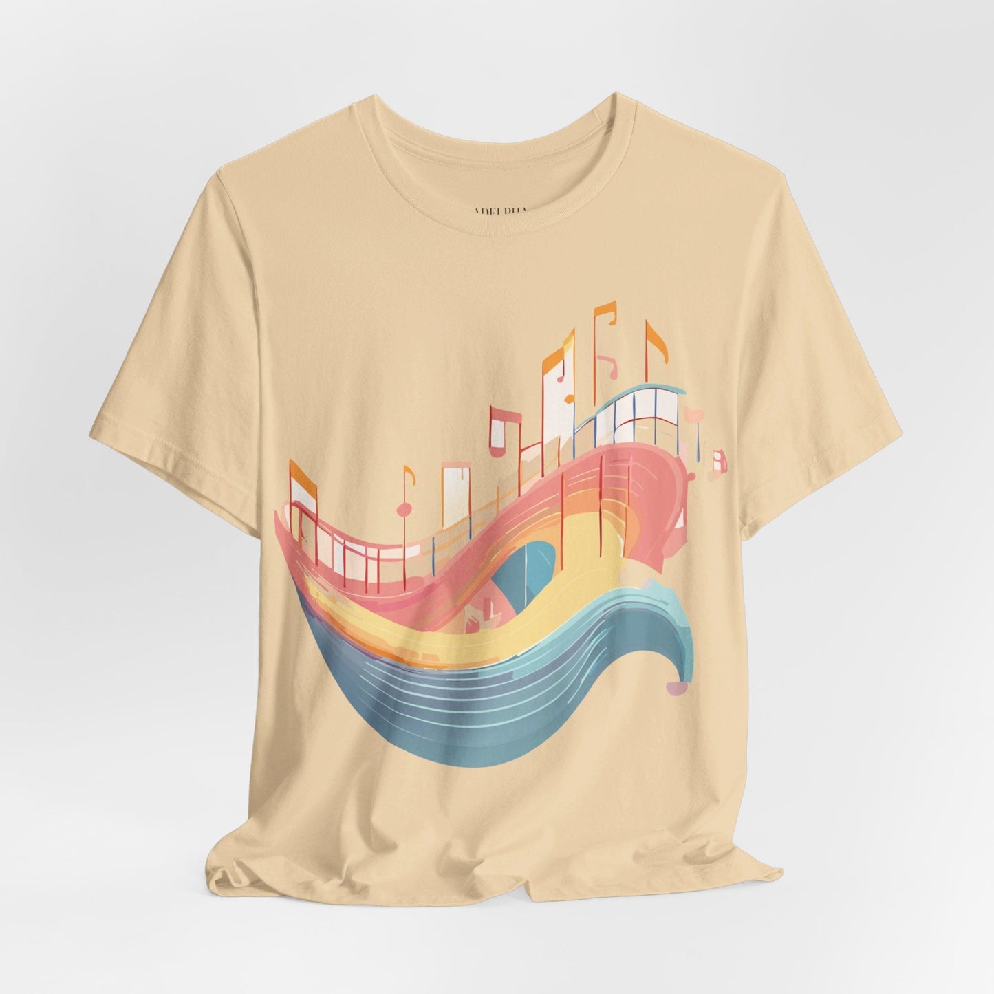 Adelpha Music T Shirt Unisex Graphic Tee Vintage Art Design Jersey Short Sleeve Premium