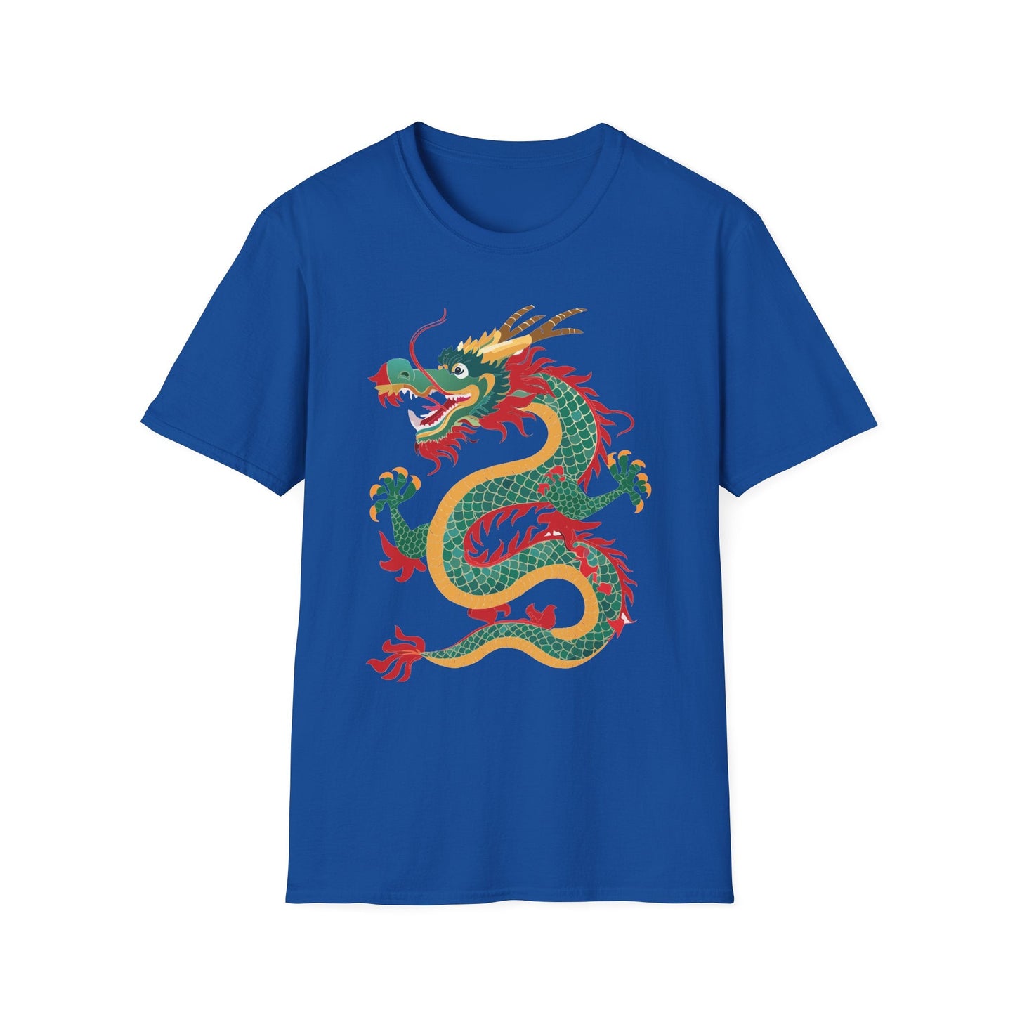 Dragon T Shirt Unisex Dragon Shirt With Animal Art Design Gildan Softstyle Tee 100 Cotton