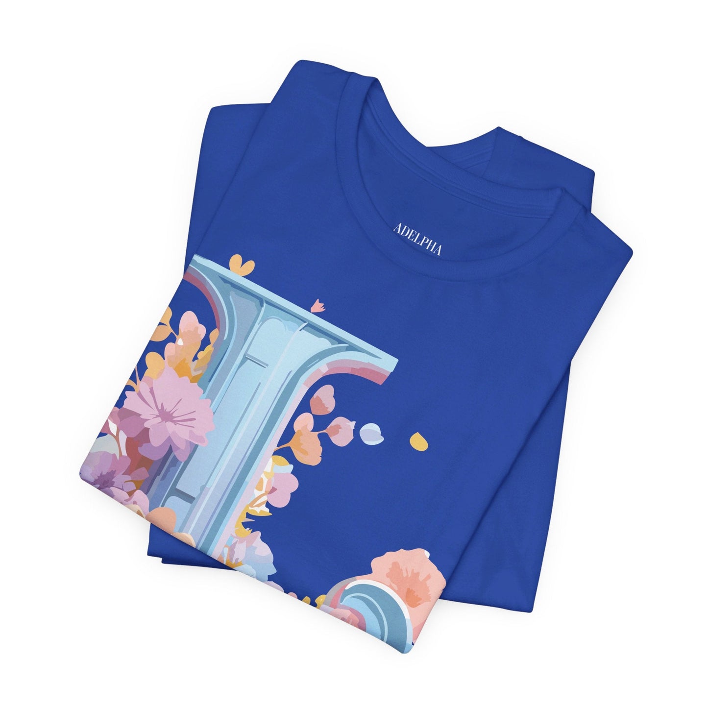 Unisex Letter L Graphic Tee Vintage Inspired Artwork Adelpha Short Sleeve Shirt Premium