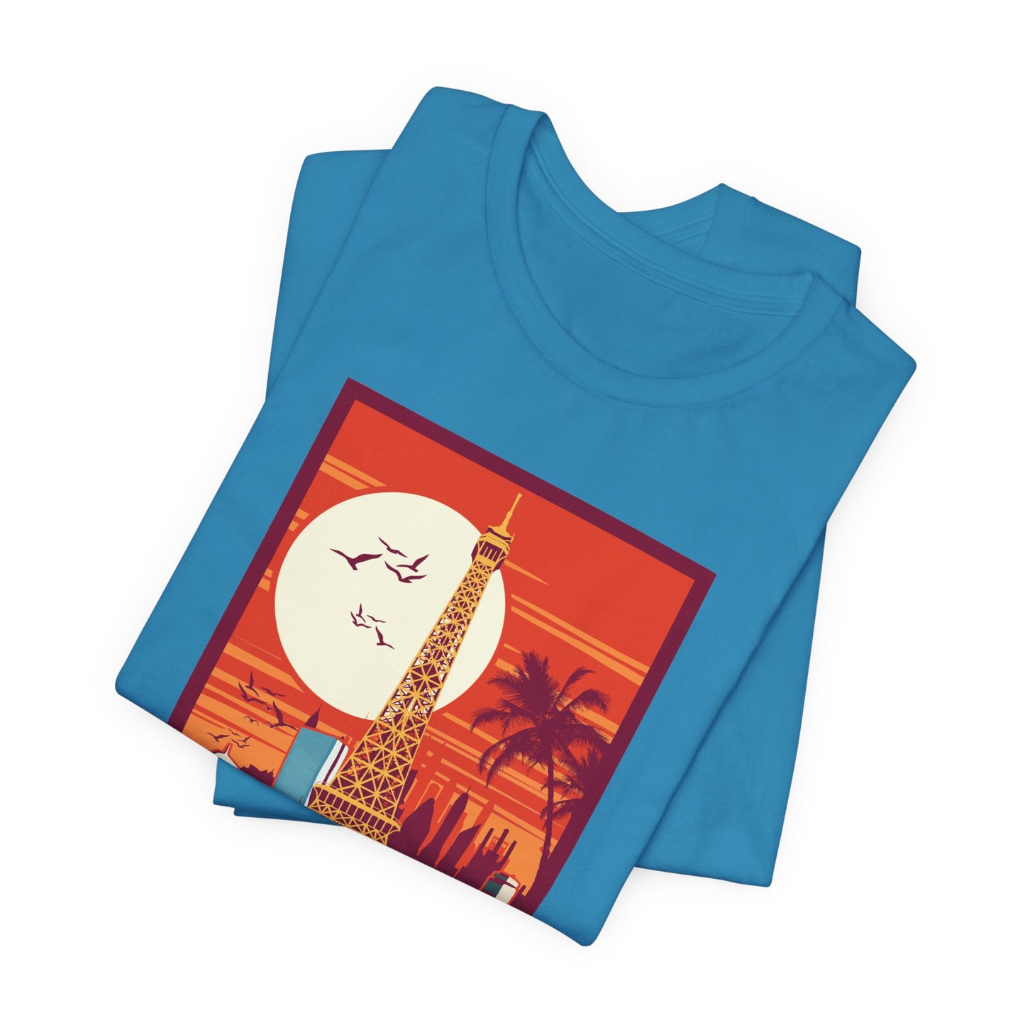 Retro Poster Paris Graphic Design Tee, Paris Shirt, Vintage Tees, Art Design T-Shirt, Graphic Tee, Retro Art Shirts