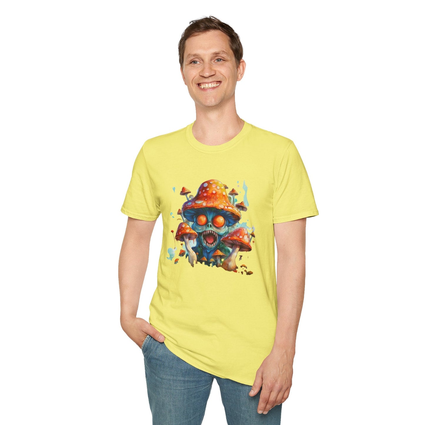 Mashroom Tee Shirt Unisex Softstyle 64000 Graphic Tee Funny Mashroom Design Gift