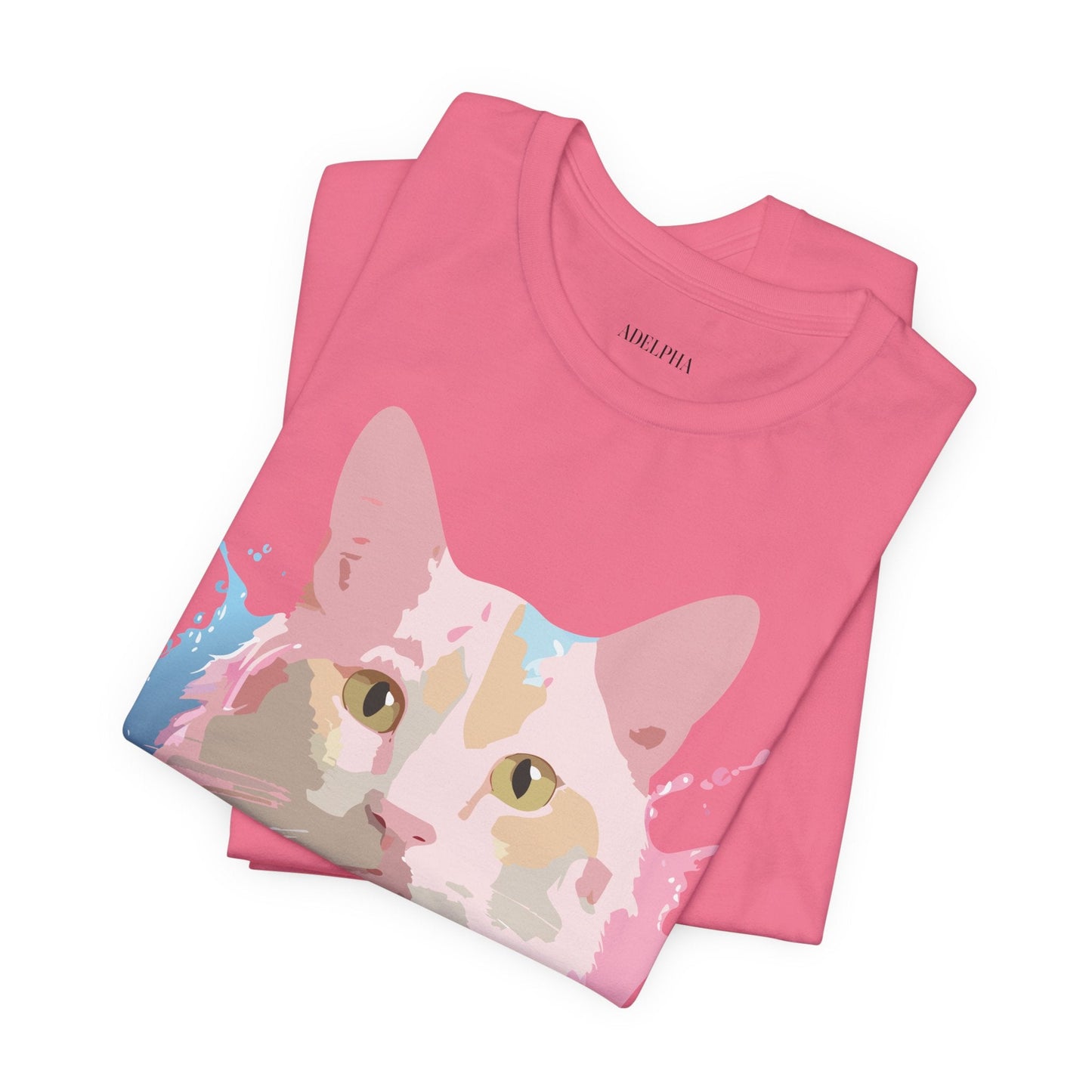 Cat Graphic Tee Unisex Vintage Style Shirt Adelpha Art Design