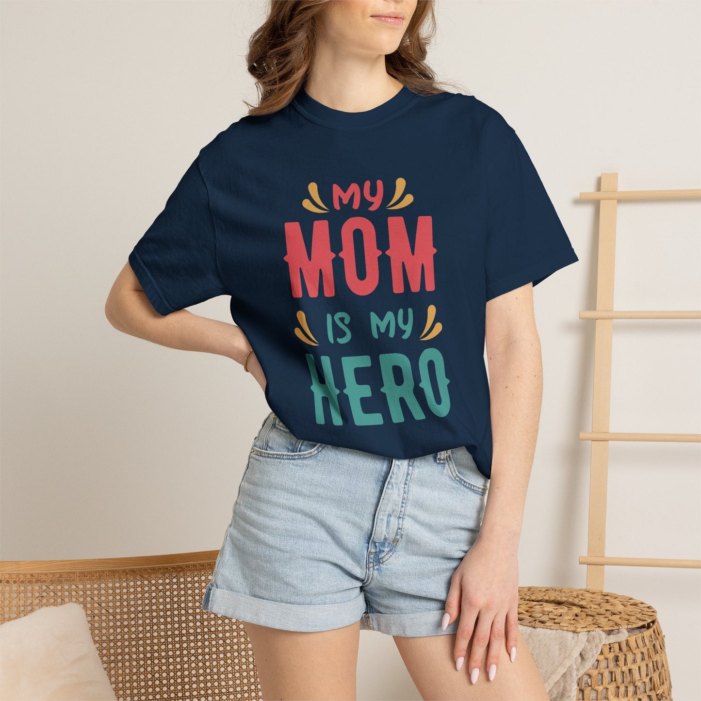 Mom T-shirt Mother's Day Mama Tee Unisex Comfort Colors Garment-Dyed Cotton h11