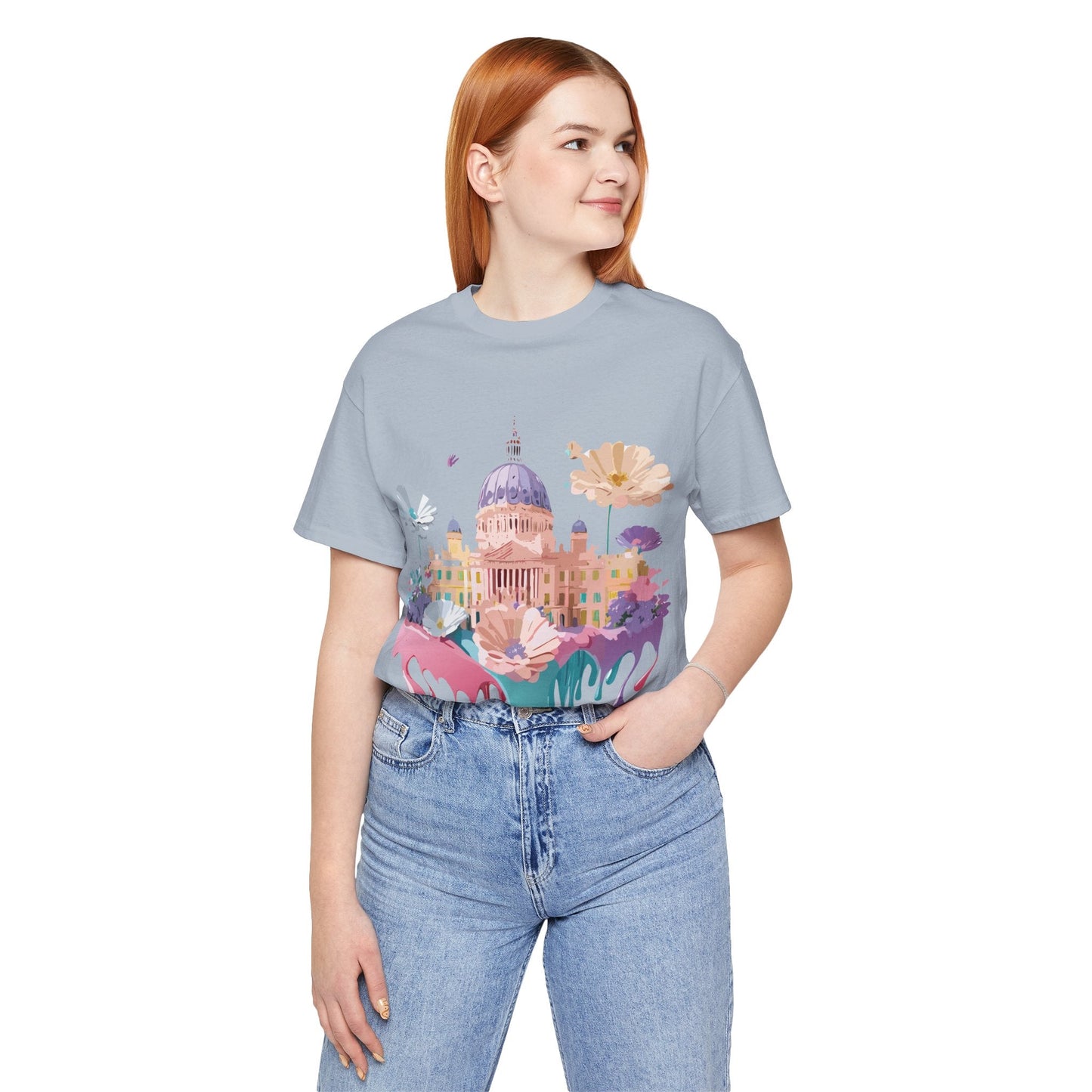 Madrid Tourist Shirt Unisex Graphic Tee With Vintage Adelpha Art Design Short Sleeve