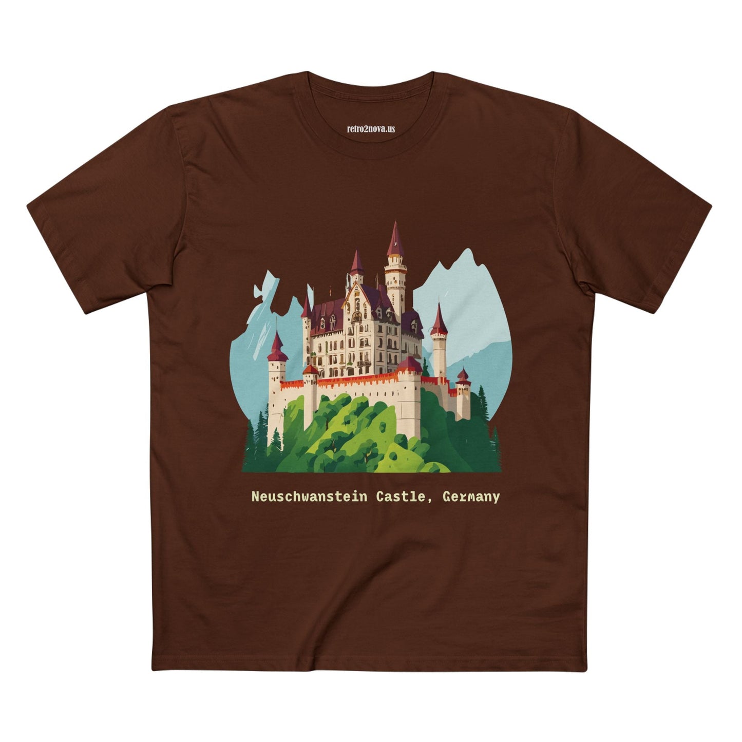 Germany Travel Shirt Unisex Premium Cotton Tee With Original Retro2Nova Art Design Daily Comfort