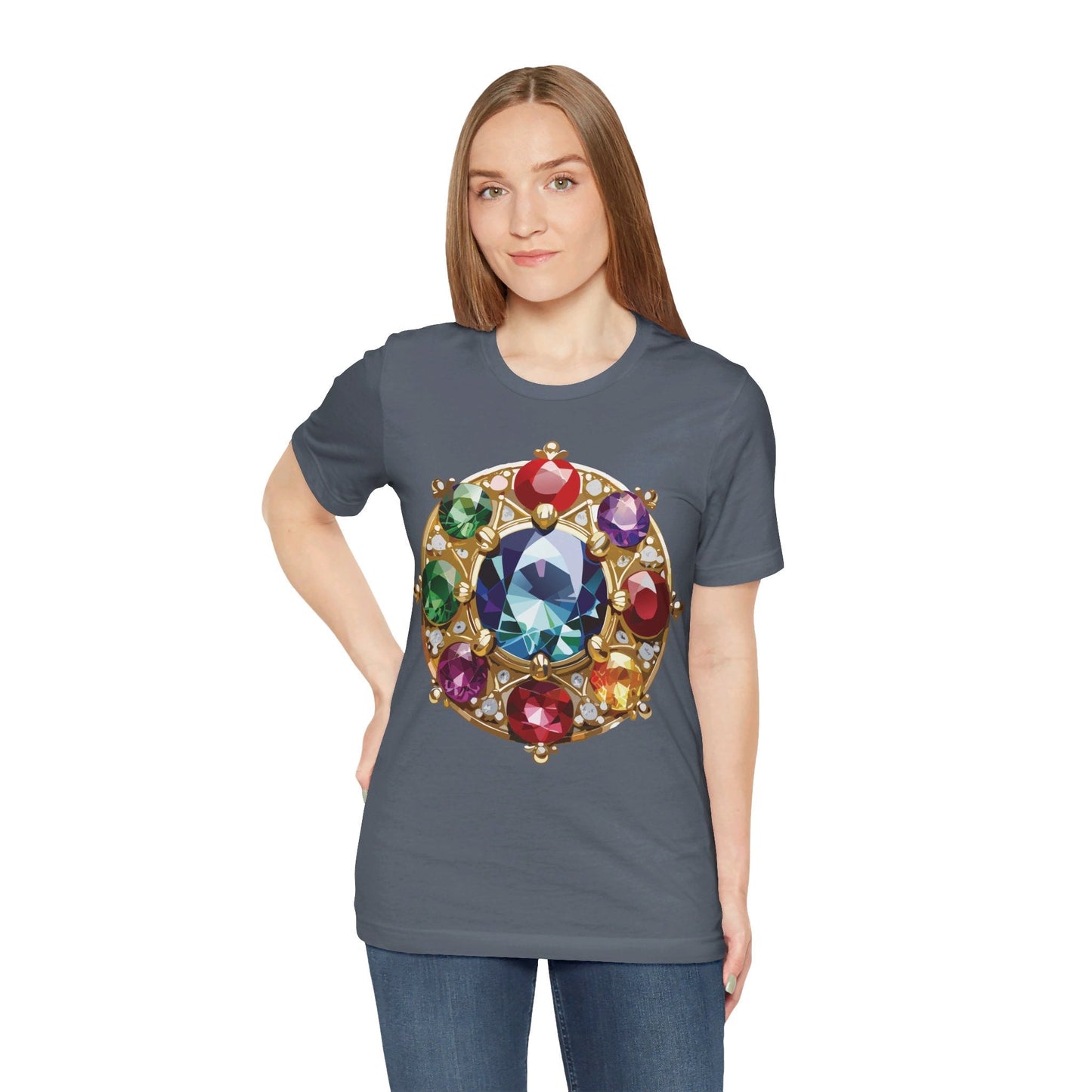 Jewelry Graphic Unisex 100 Cotton Vintage Treasure Art T-Shirt 39