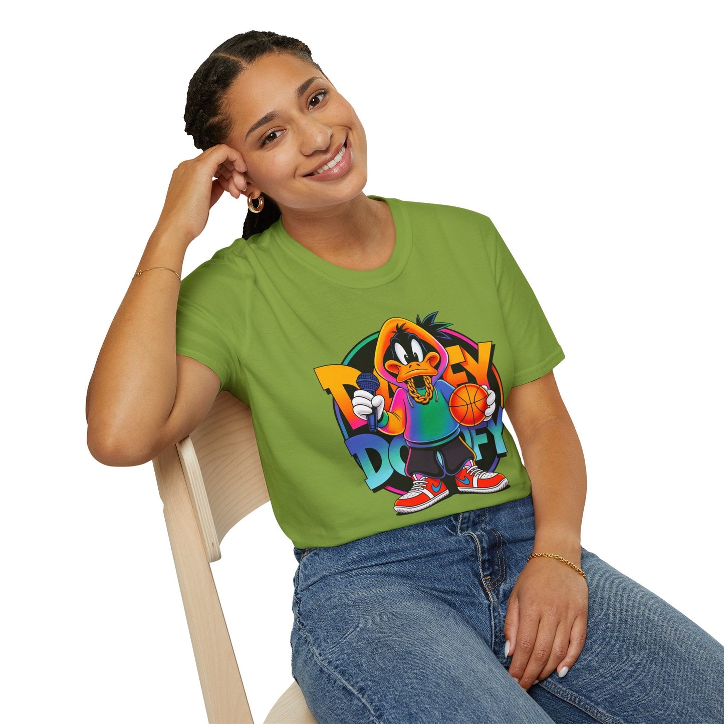 Funny Cartoon Animals T Shirt With Animation Print Unisex Softstyle Graphic Cotton Tee