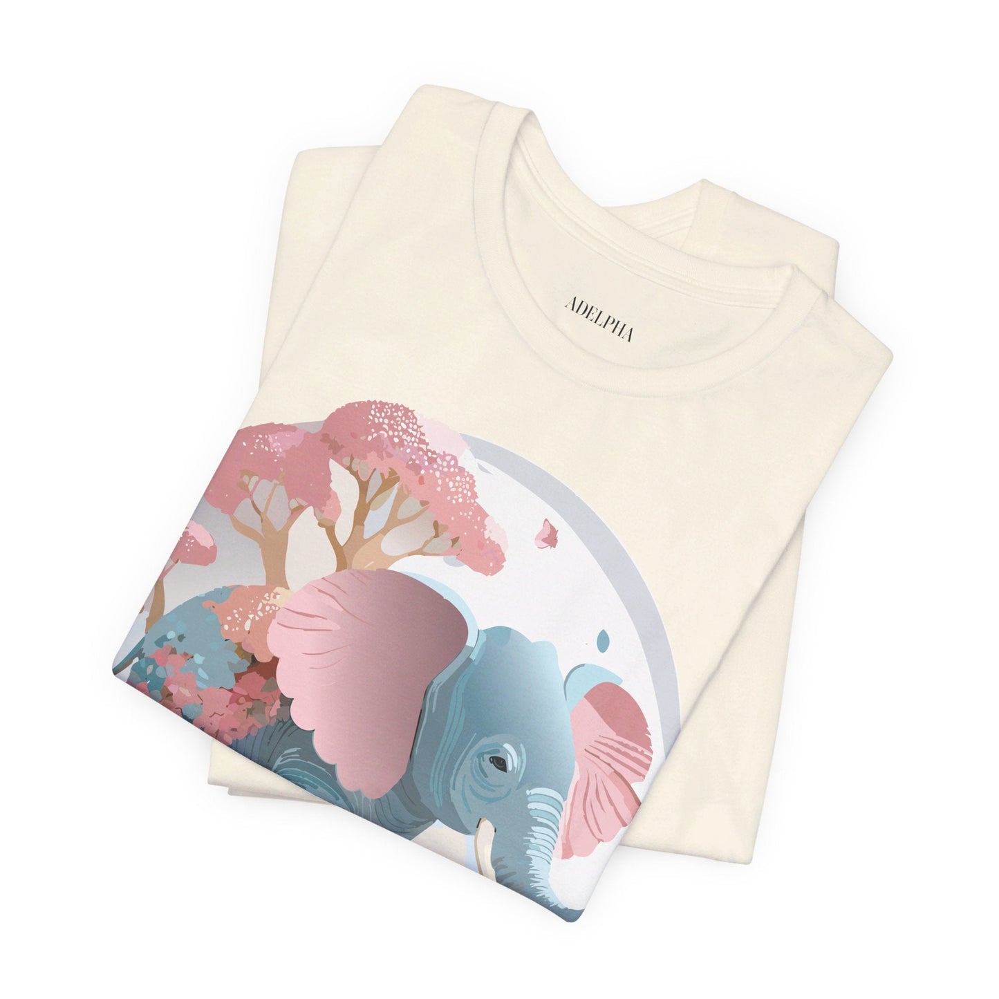 Elephant Graphic Unisex 100 Cotton Jersey Vintage Art Design Tee 17