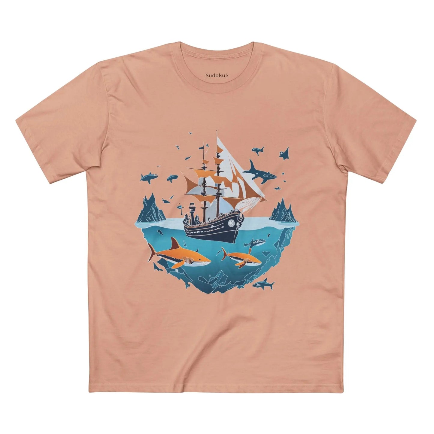 Ocean Coast Graphic Unisex 100 Cotton Staple Tee 31