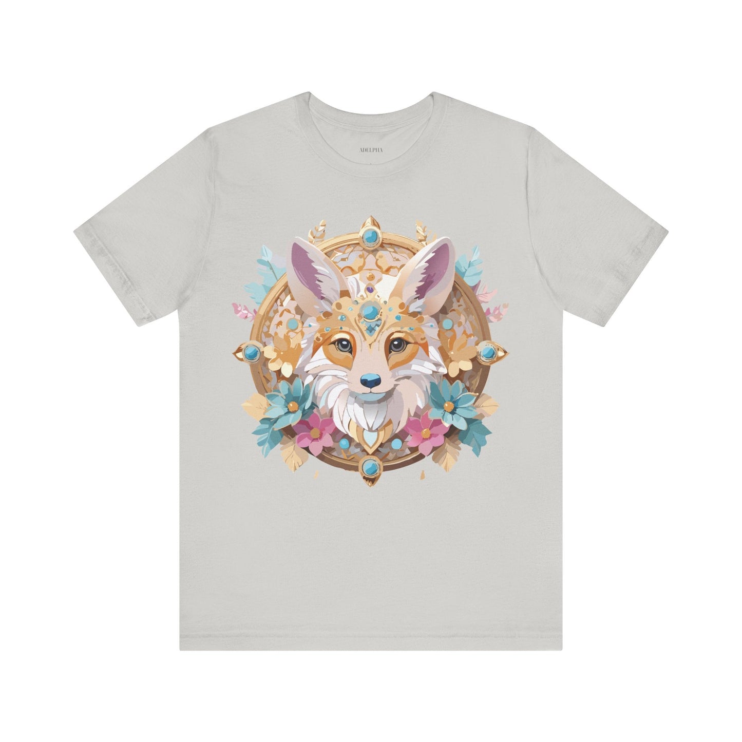 Adelpha Medallion Graphic Tee Unisex Short Sleeve Vintage Inspired Art Design Shirt
