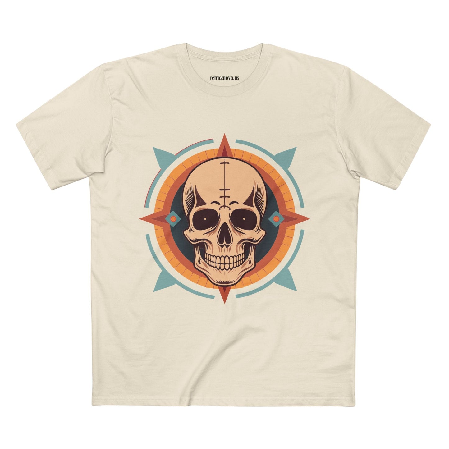 Skull Shirt Unisex Premium Cotton Tee With Original Art Design From Retro2Nova Collection