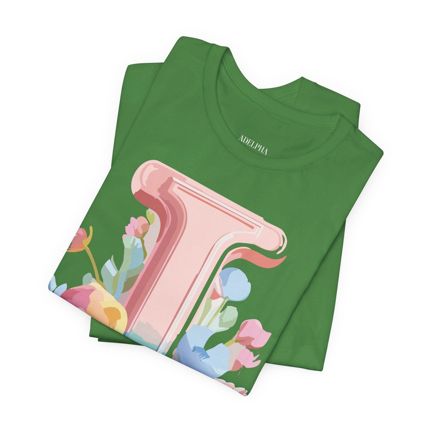 Letter I Shirt Graphic Tee Unisex Short Sleeve Adelpha Vintage Inspired Artwork Design