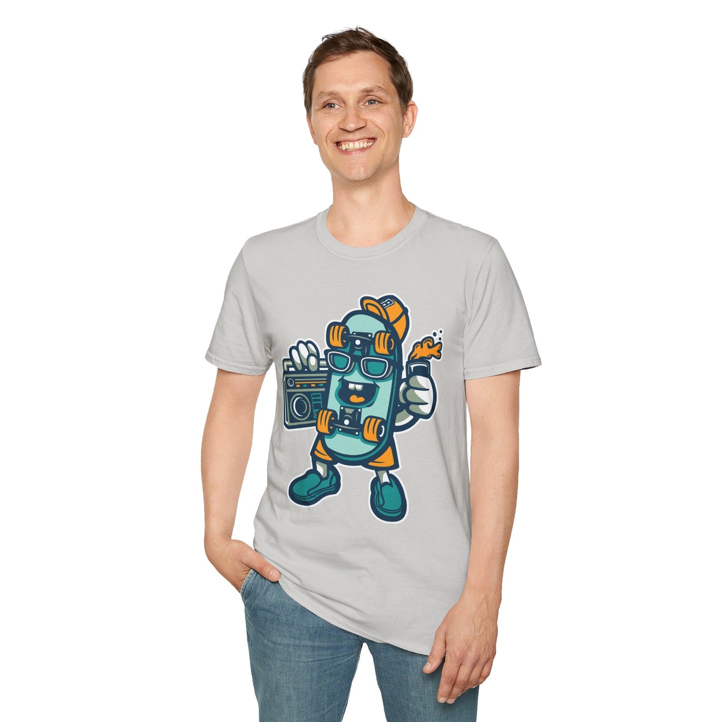 Cartoon Animation T Shirt Unisex Funny Tee Gildan Softstyle 64000 Ring Spun Cotton