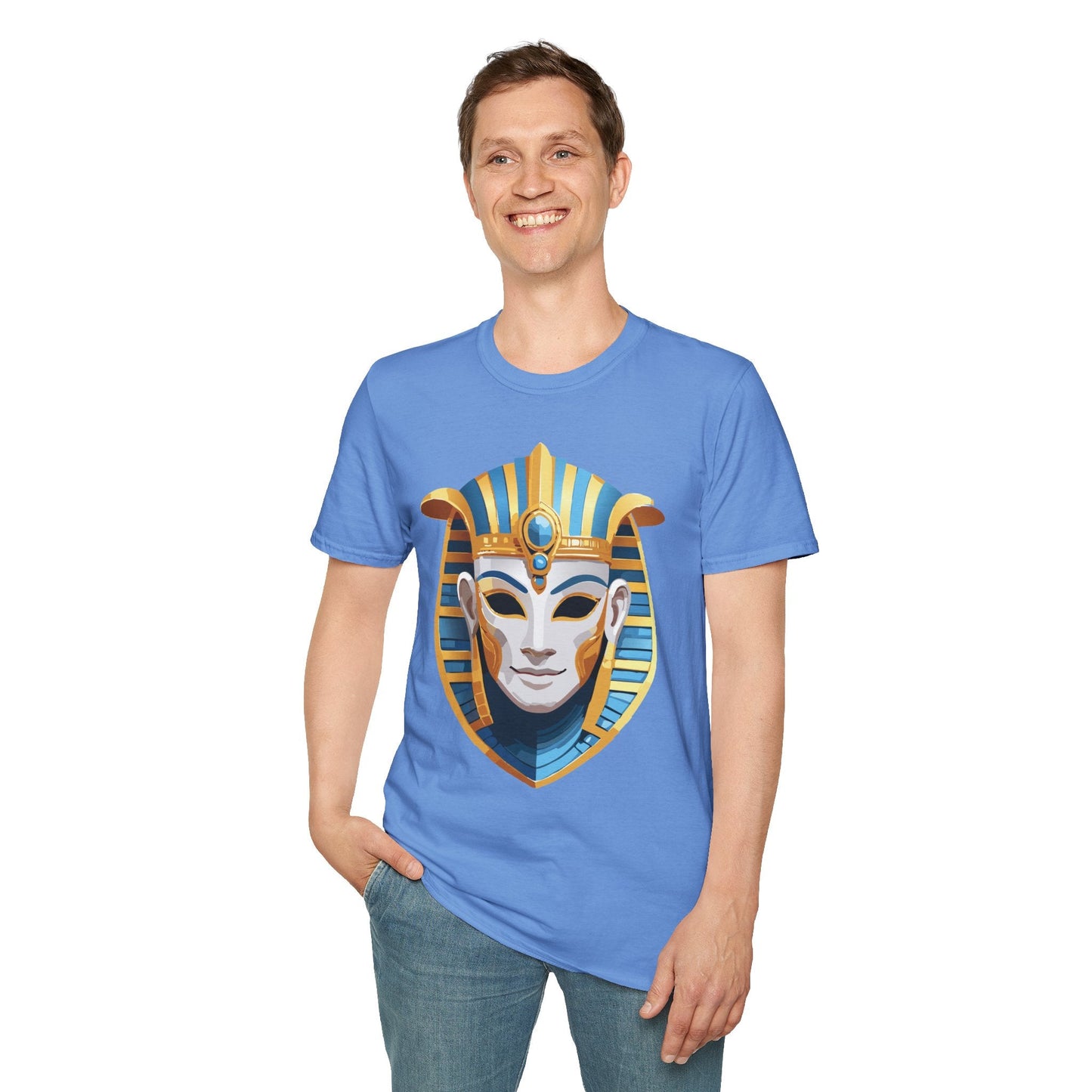 Mask Graphic Unisex Cotton Masquerade Design Artwork Tee 19