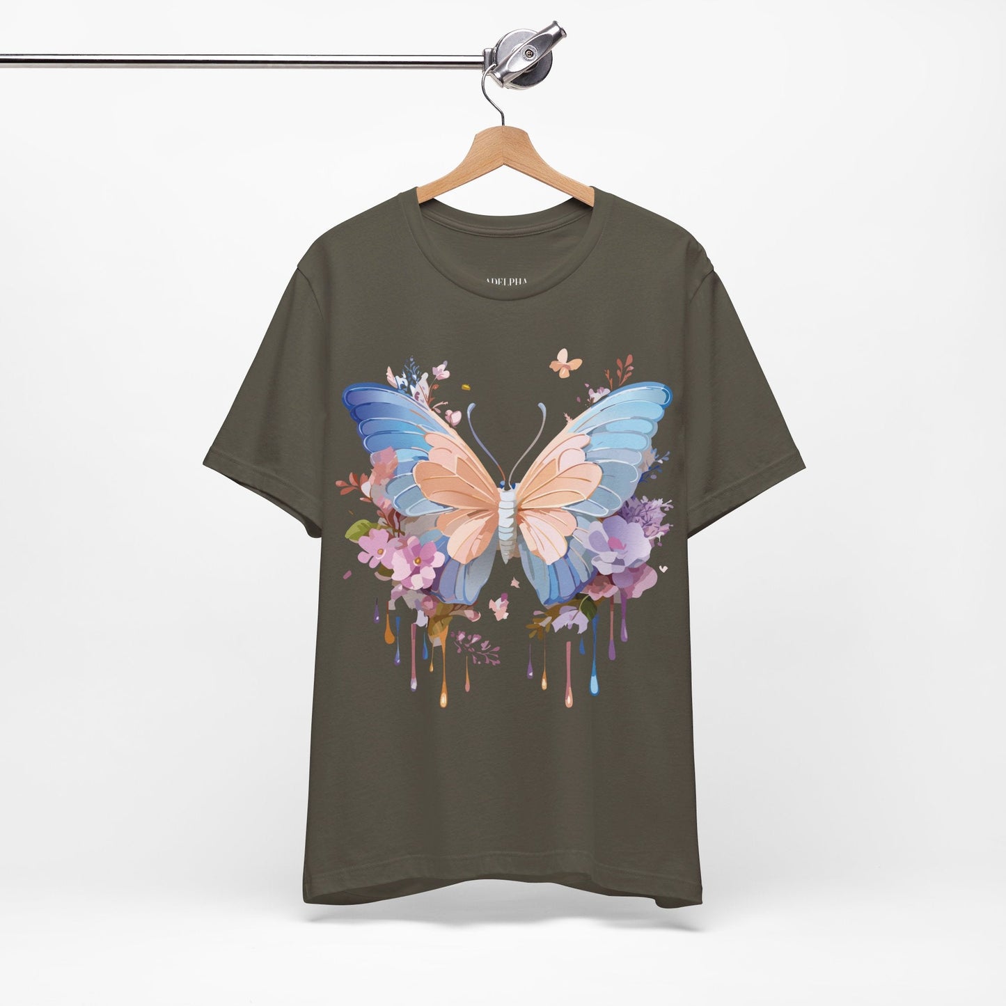 Butterfly Graphic Tee By Adelpha Unisex Short Sleeve Shirt Art Design
