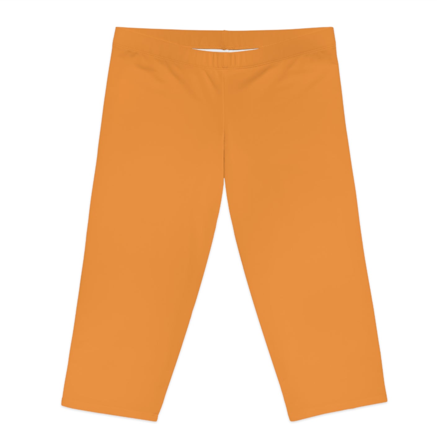 Orange Color Capri Leggings, Orange Capri Leggings 13