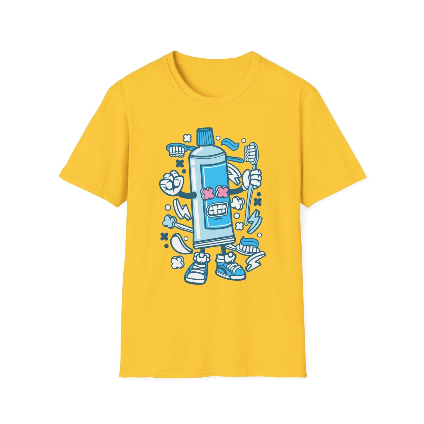 Cartoon Animation T Shirt Unisex Gildan Softstyle 64000 Tee With Fun Art Design Artwork
