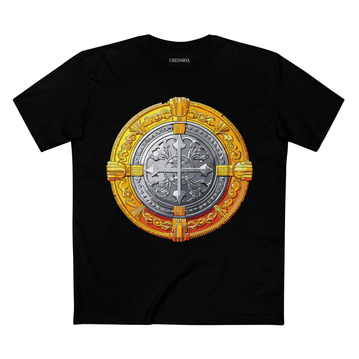 Antique Gold Coin Graphic Design T-Shirt Unisex 100 Cotton With Golden Print Artwork Tee 14
