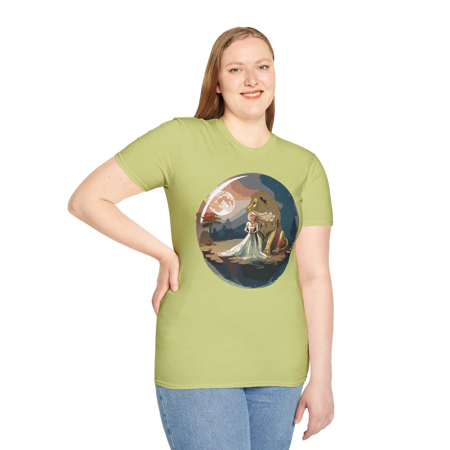 Womens Graphic T Shirt Art Design Unisex Softstyle 64000 Gildan Short Sleeve Tee