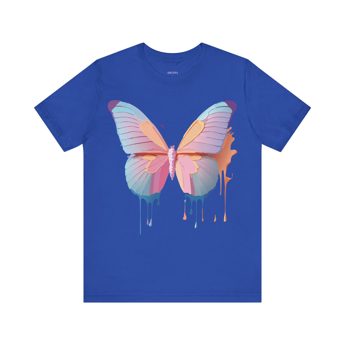 Butterfly Graphic Unisex Cotton Bella+Canvas Tee with Art Design n71