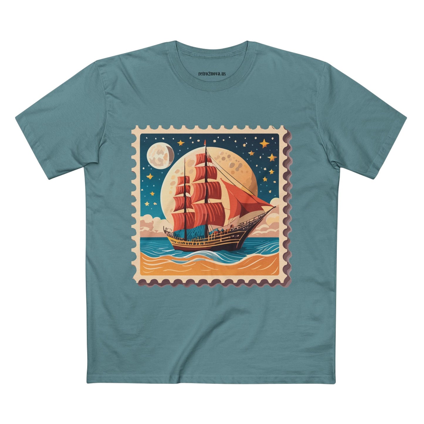 Stamp Shirt Postage Stamp Tee Unisex Premium Cotton Original Art Design By Retro2Nova