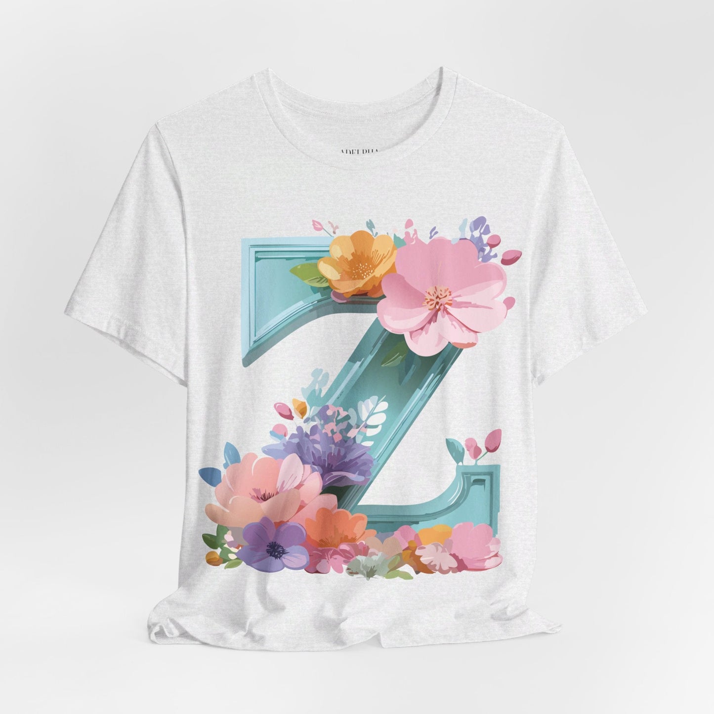 Letter Z Shirt Graphic Tee Unisex Jersey Short Sleeve Premium Vintage Inspired Artwork Adelpha