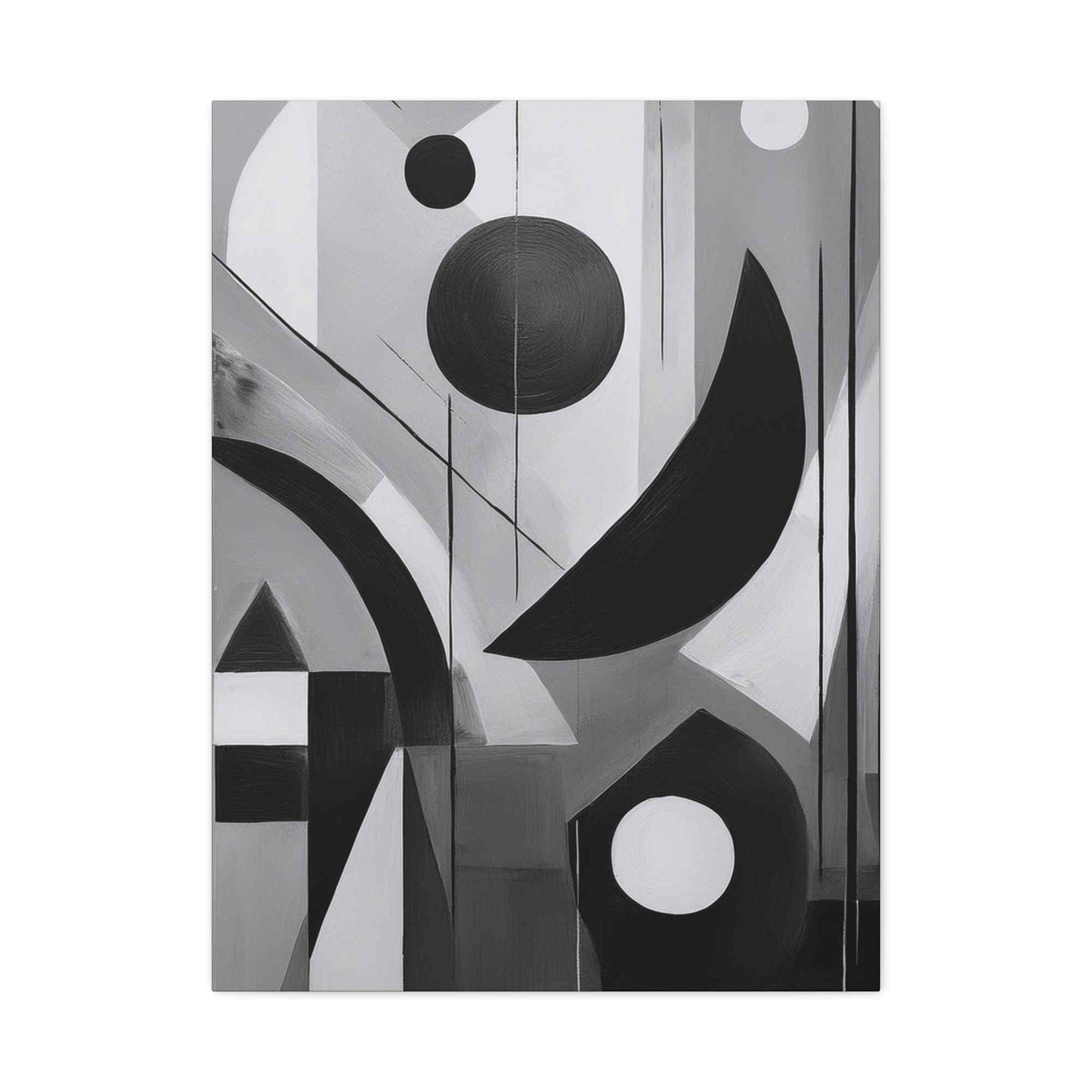 Black Abstract Painting Print Canvas 20x24,20x30,24x30, 24x32,24x36,30x40, 32x48,36x48,40x60 Pine-Wood Inner Frame ABS-17