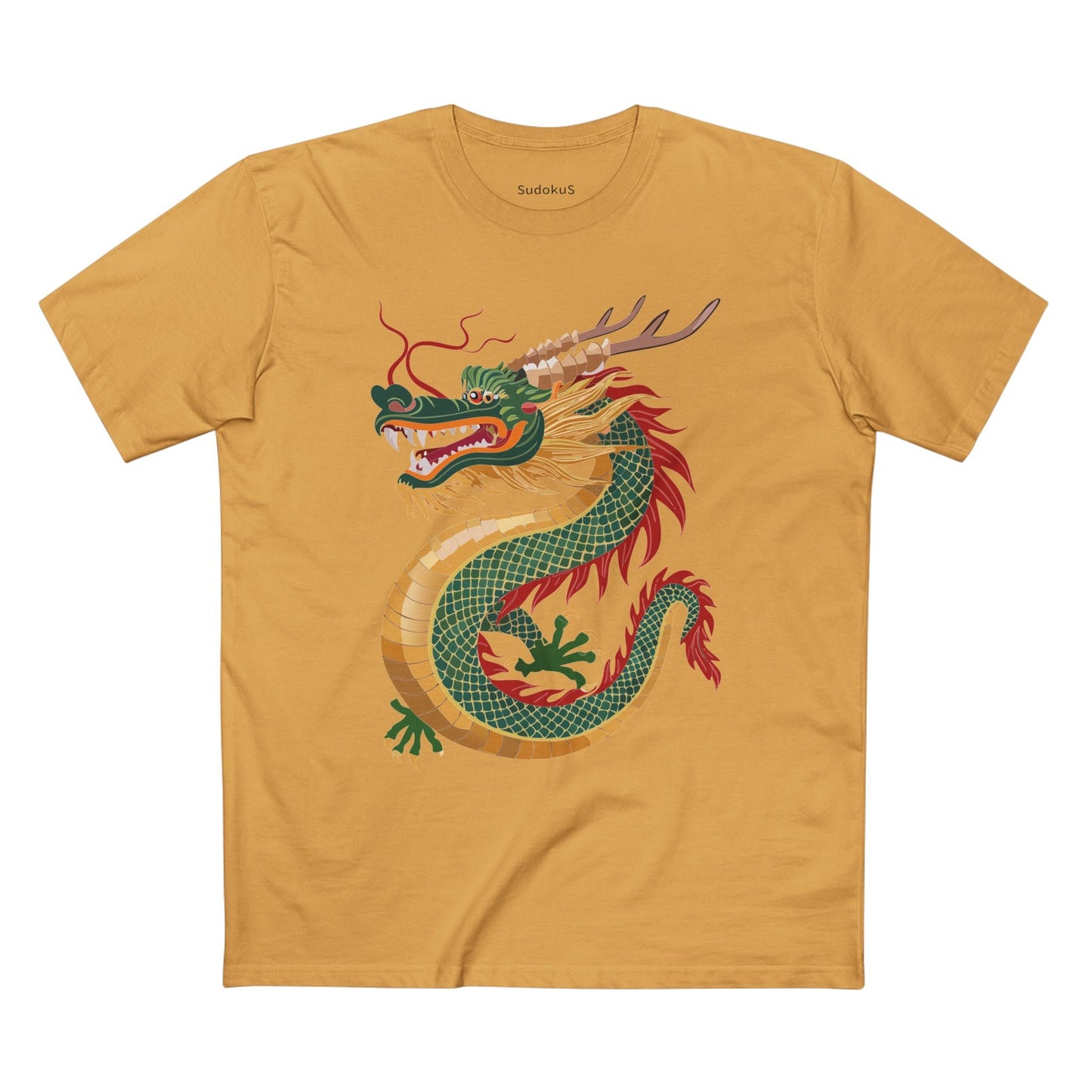 Dragon Graphic Unisex 100 Cotton Staple Tee 12