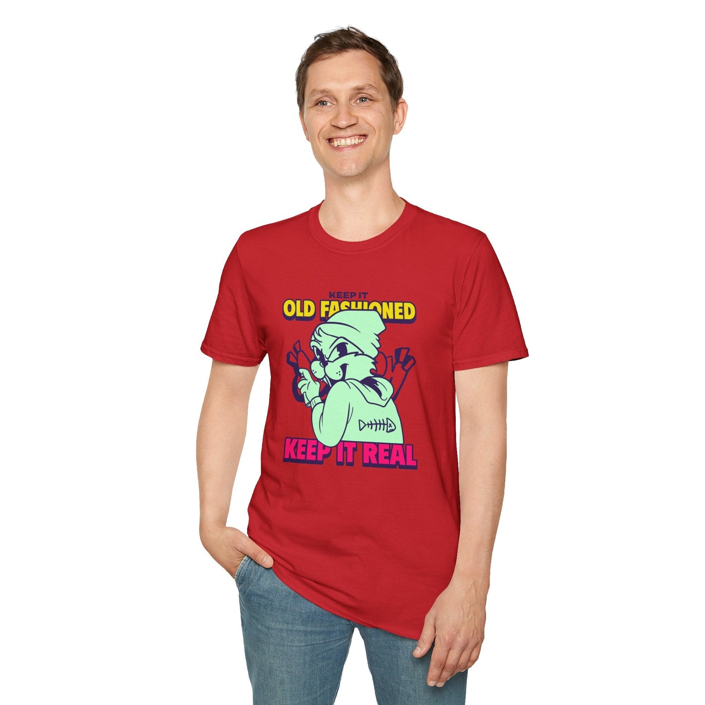 Funny Animals Tees Unisex T Shirt Gildan Softstyle 64000 100 Percent Ring Spun Cotton