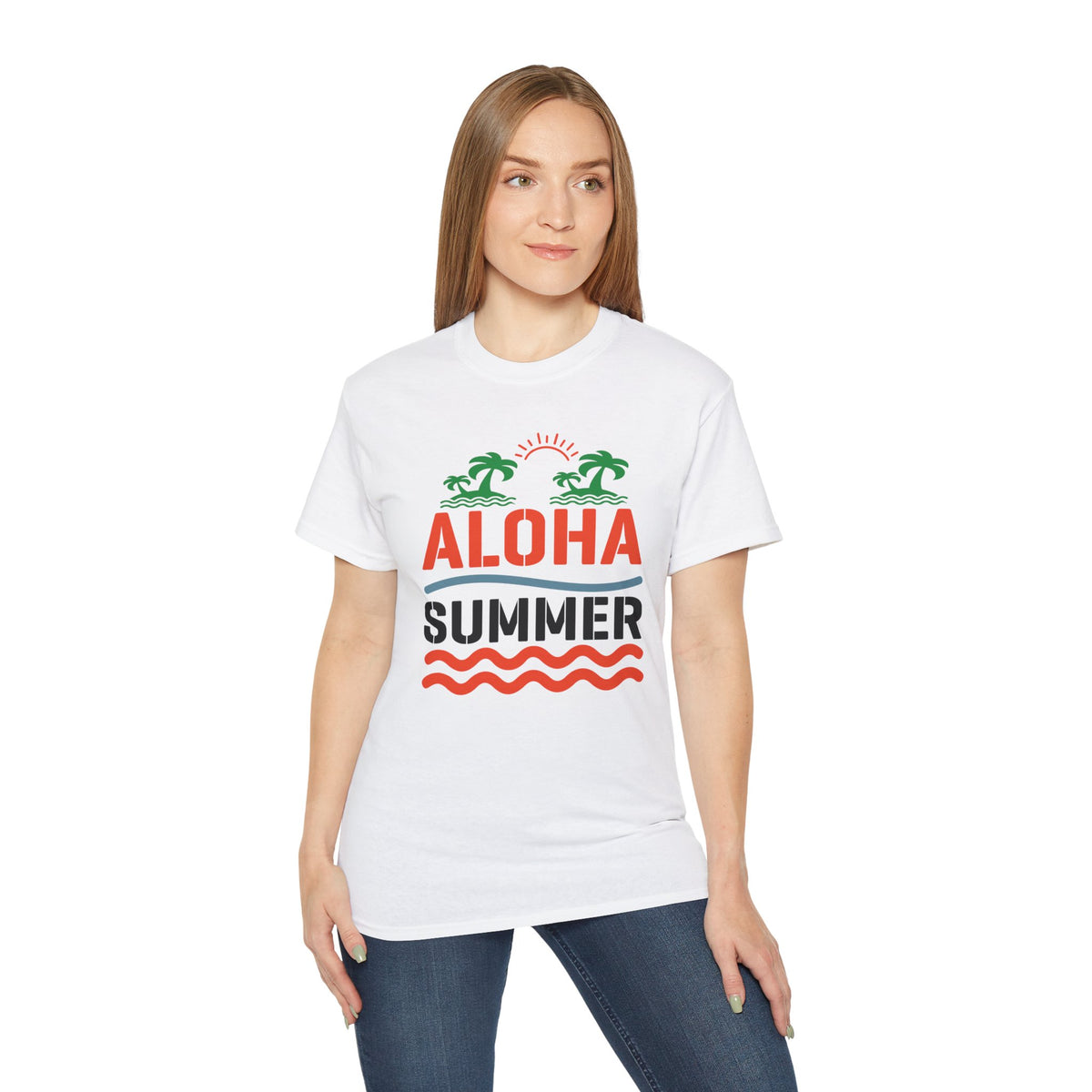 Aloha Summer Shirt | Tropical Palm Beach Tee