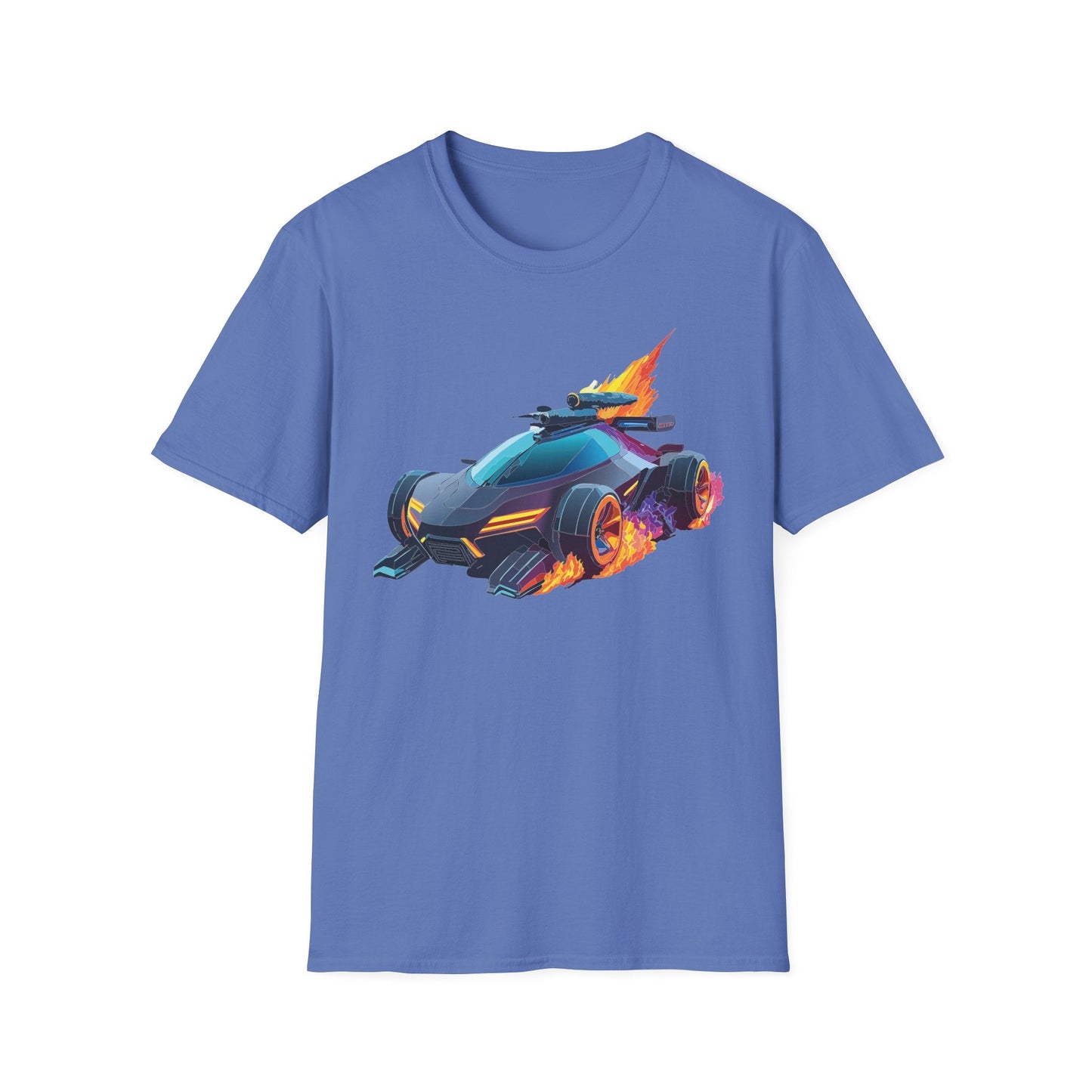 Car Graphic Unisex Cotto Softstyle Art Design with Hot Wheels Artwork Tee 3