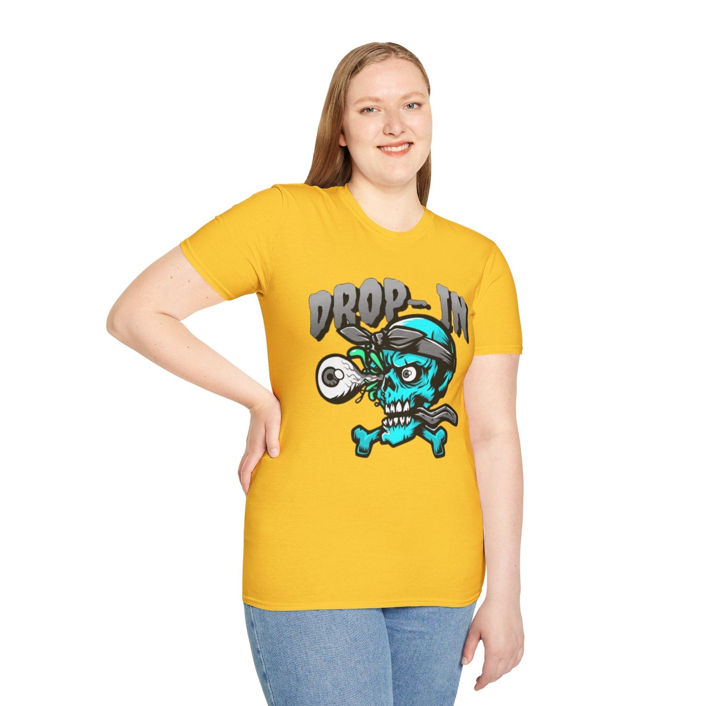 Unisex Skull T Shirt Skeleton Shirt With Skull Artwork Gildan Softstyle 64000 Cotton Tee